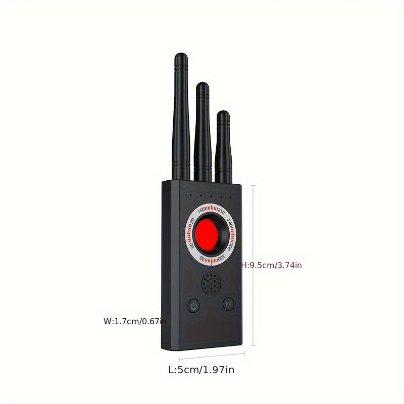 Portable Privacy Scanner T16 with Rechargeable Design, Hidden Camera Detection Device for Personal Travel Checks and Authorized Room Inspections