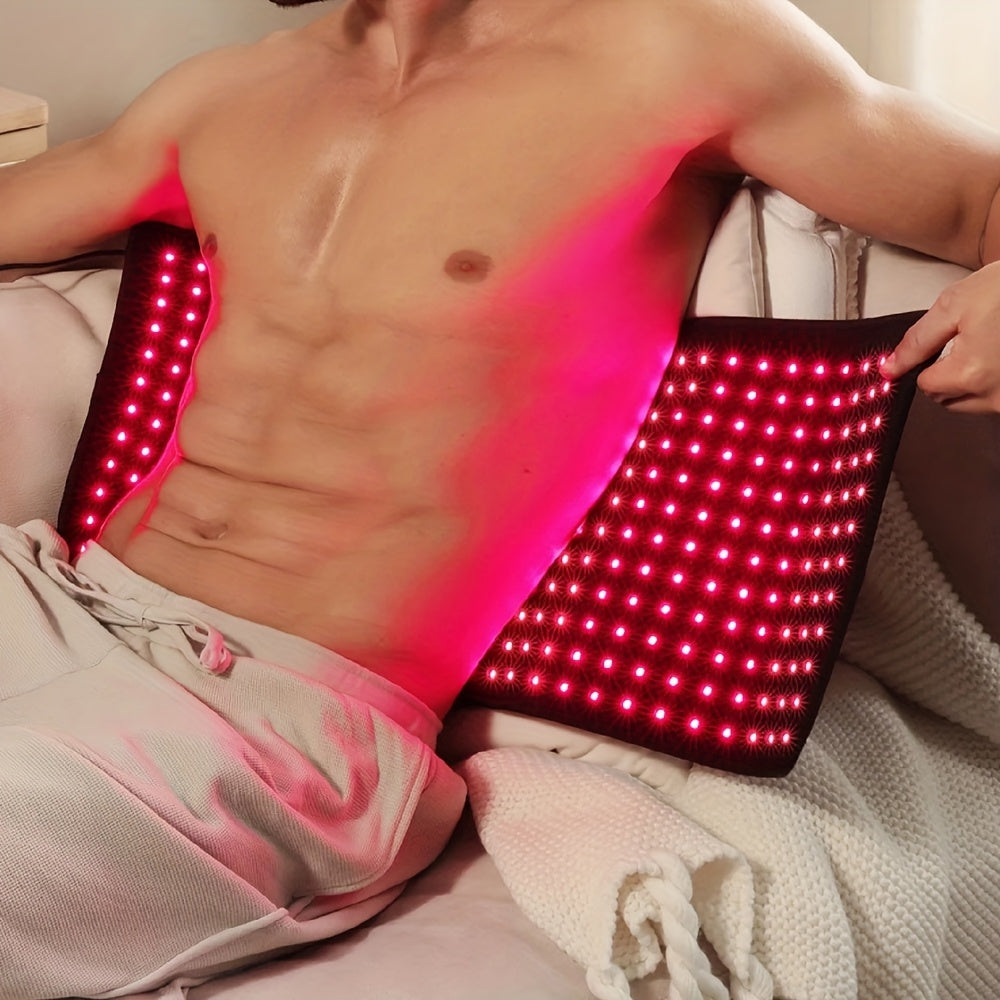 Red Light Therapy Mat, 31.5 x 11.8-Inch LED Pad with Listed 660nm Red and 850nm Near-Infrared Light for an At-Home Personal Care Routine