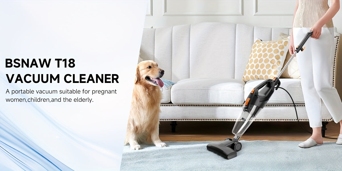 Convertible Stick Handheld Vacuum with Listed 6-in-1 Basic Design, 5.18lb Weight, Washable HEPA Filter, Dust Cup and Crevice Tool in Four Home Cleaning Color Options