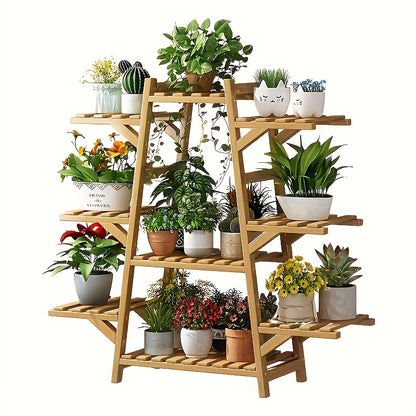 Floor-Standing Plant Stand with 7 Floors or 9 Floors Options, Multi-Tier Pot Storage Rack for Compatible Succulents, Vines and Living Room Plant Displays