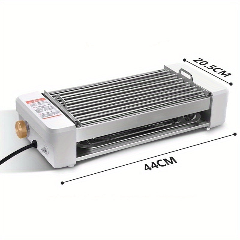 Countertop Sausage Grill with Adjustable Temperature, Nonstick Pan and Detachable Panel, Listed 4-in-1 Cooking Design with White or Black Gift Bag Option Labels