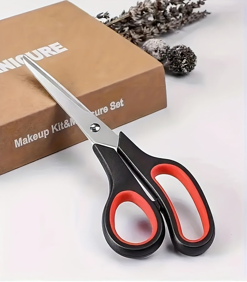 Multipurpose Stainless Steel Scissors with Comfort Grip Reference, Single Cutting Tool for Compatible Stationery, Fabric and Everyday Household Tasks