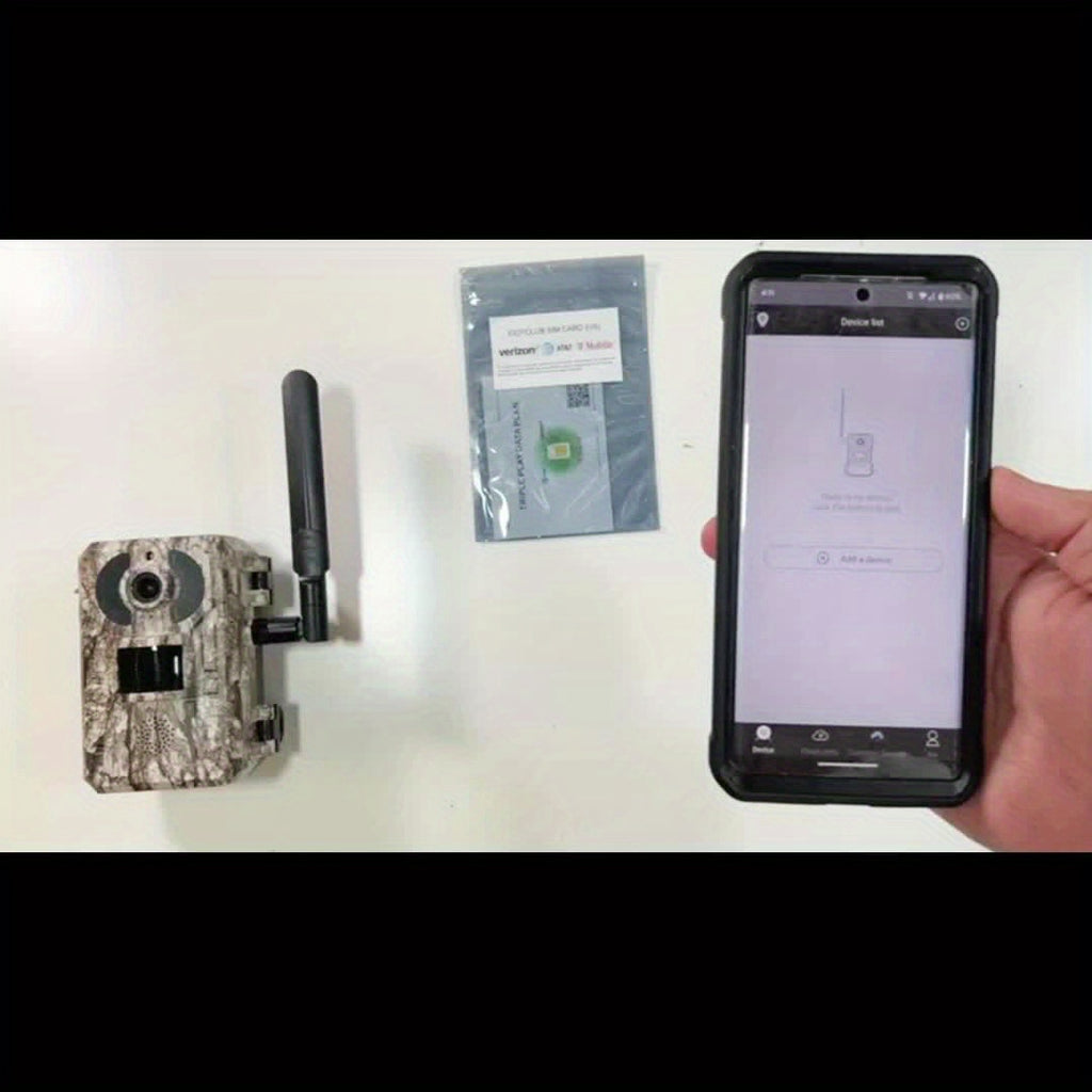 4G LTE Trail Camera with Solar Panel and SIM Card, HD Live View, 0.2s Motion Trigger and Low-Glow Night Vision for Wildlife, One to Three Camera Options