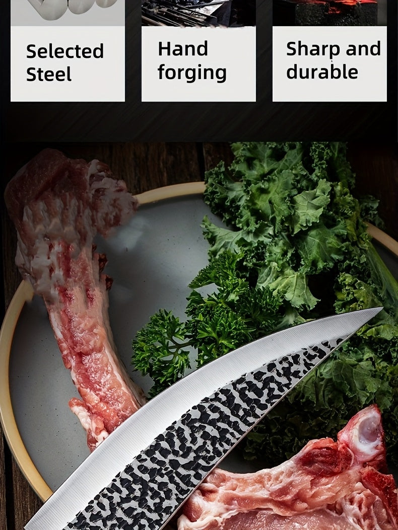 Hammered Boning Knife for Home Cooking, Forged Kitchen Cutlery with Listed 6-Inch Option for Meat Preparation and Practical Cook Gift Ideas