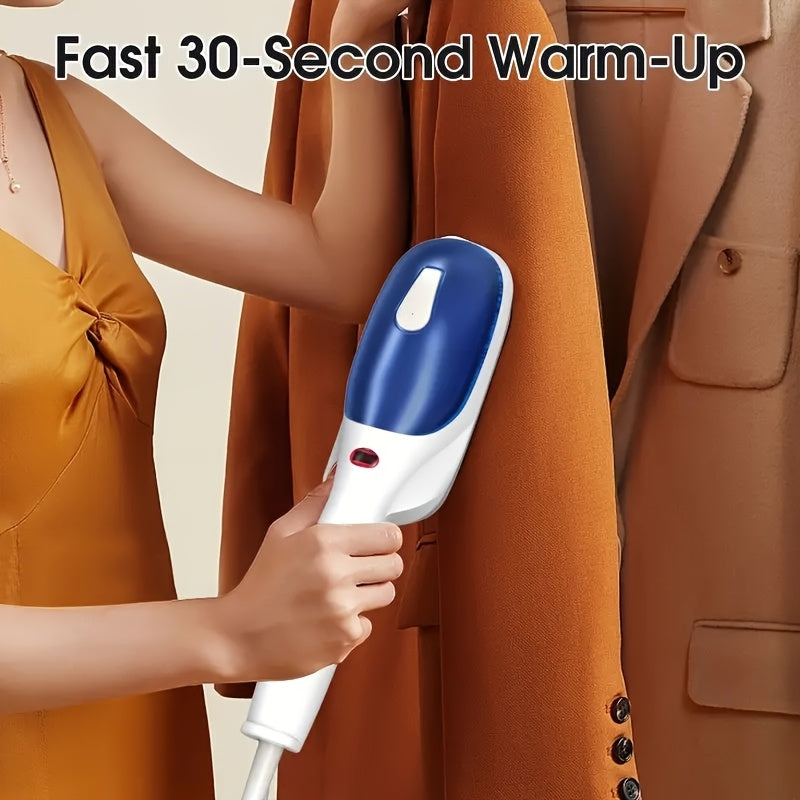 Handheld Steam Wrinkle Remover 25-Second Heat, Portable Garment Steam Iron with Horizontal and Vertical Steam, Dry Ironing Capability, Lightweight Clothes Steamer for Home, Office, Dorm and Travel, Fast Morning Refresh