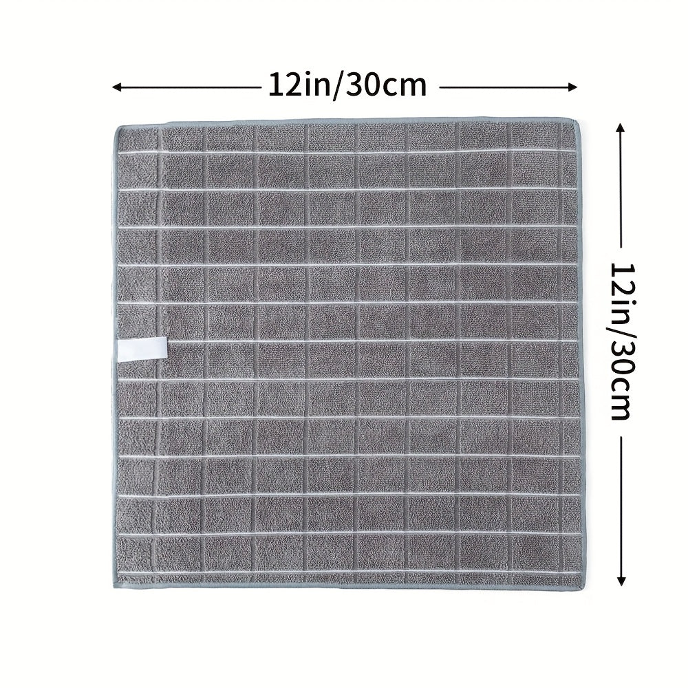 12 x 12 Inch Microfiber Cleaning Cloths, Soft Absorbent Reusable Cleaning Rags in 4 or 12-Piece Packs for Car Washing and Household Wiping