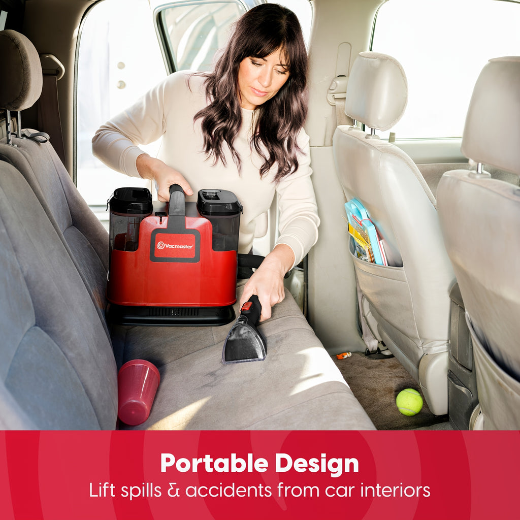 Portable Carpet Cleaner SCB301 1101 with White Version Option, Listed 17kPa Suction and Upholstery Tool Wording for Compatible Area Rugs and Couch Fabrics