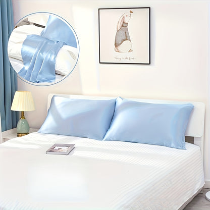 Cooling Pillowcases 2-Pack for Hot Sleepers, Machine-Washable Pillow Covers in Listed 19.69 x 25.98-Inch Standard Size with Five Bedroom Color Options