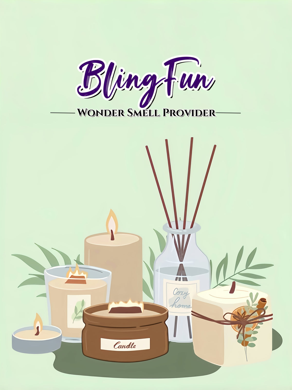 Sand Wax Candle Making Kit by BlingFun with Five Colors, 500g Total Granulated Wax and 20 Wicks for Adult Decorative Candle Crafts, Bright Color or Dark Options