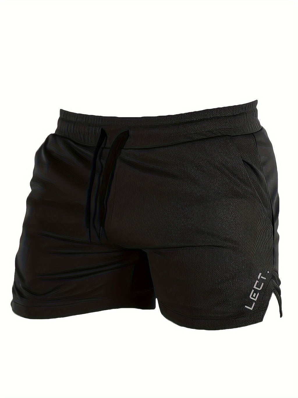 Men's Three-Quarter Fitness Shorts with Slim Stretch Styling, Lightweight Workout Pants for Running and Gym Routines in Black, Grey or Olive Green, S–XL