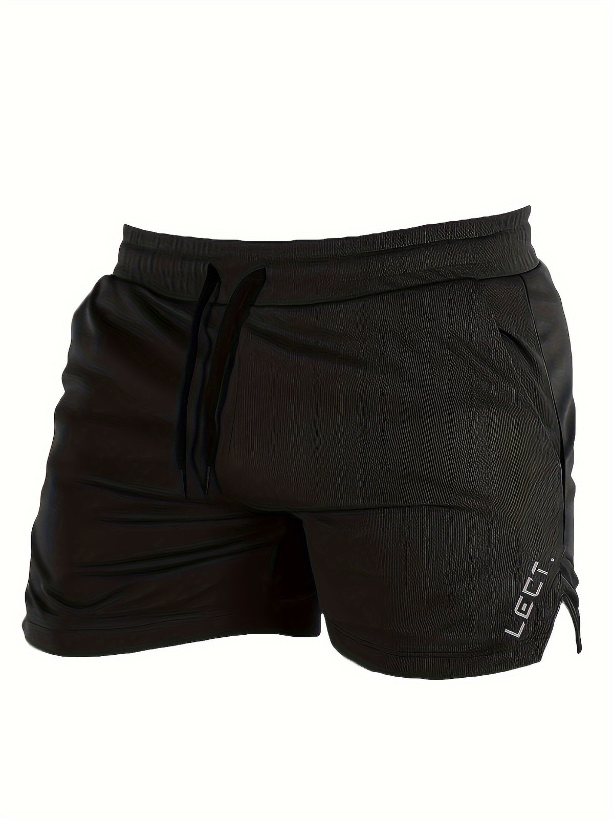 Men's Three-Quarter Fitness Shorts with Slim Stretch Styling, Lightweight Workout Pants for Running and Gym Routines in Black, Grey or Olive Green, S–XL