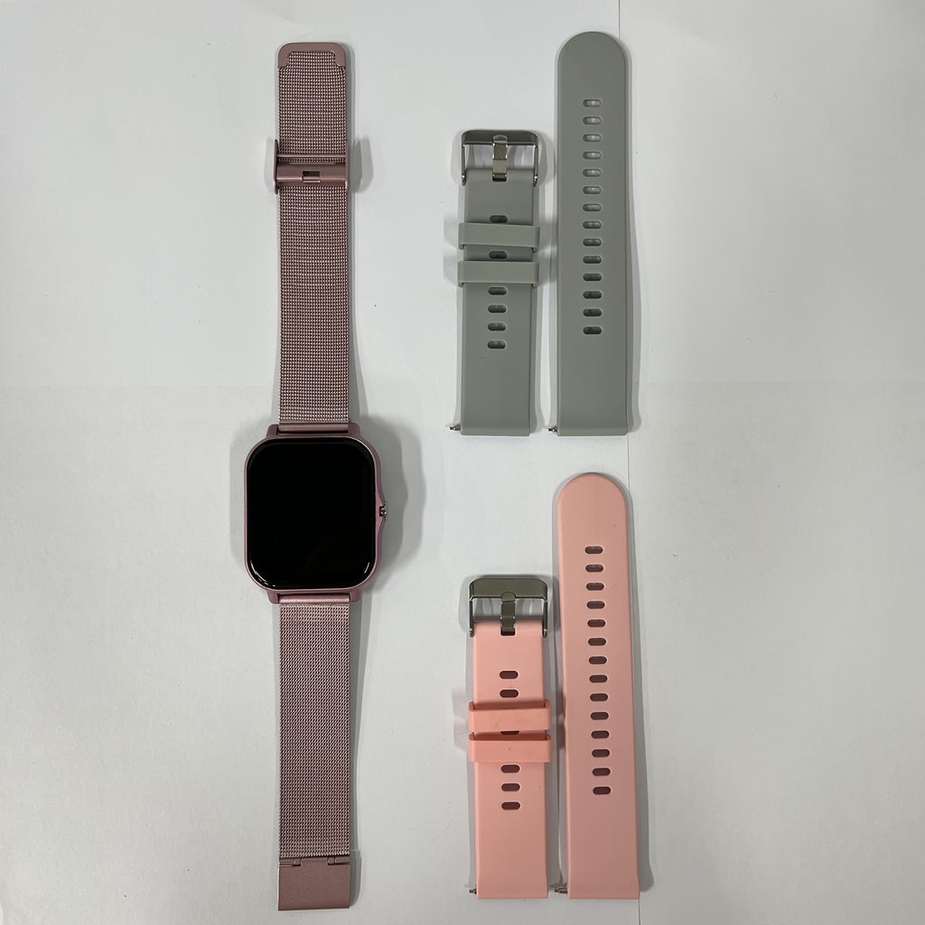 TFT Touchscreen Calling Smartwatch with Listed 1.83-Inch Display, 180mAh Battery, TPU and Steel Straps, Camera and Music Functions in Four Color Options