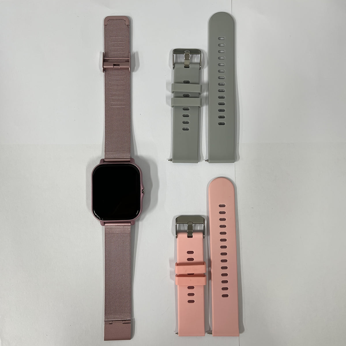 TFT Touchscreen Calling Smartwatch with Listed 1.83-Inch Display, 180mAh Battery, TPU and Steel Straps, Camera and Music Functions in Four Color Options
