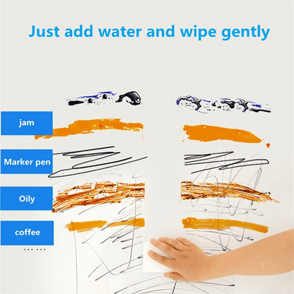 Sponge Eraser Cleaning Pads in 8, 16 or 32-Piece Packs, Water-Activated Cut-to-Fit Foam for Compatible Kitchen and Bathroom Surfaces