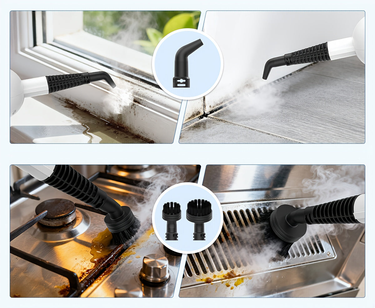 Steam Mop Cleaner INSE F2 White with Listed 10-in-1 Multifunction Design, 15-Second Heating and High-Temperature Steam for Compatible Home Cleaning Tasks