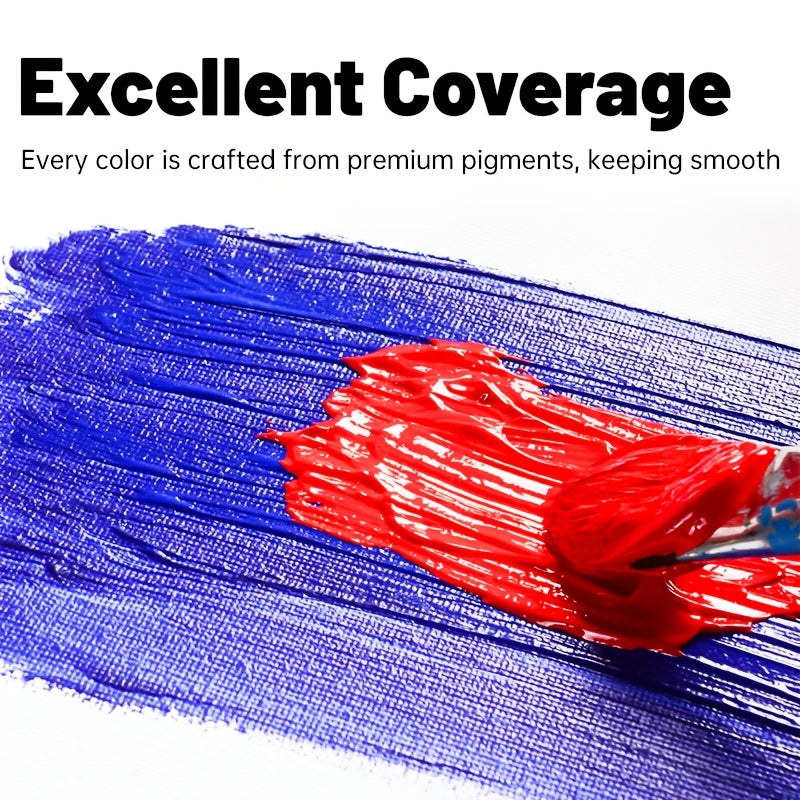 Tube Acrylic Paint Set in 23, 29, 35 or 47-Piece Package Options for Adults and Students, Painting Supplies for Compatible Canvas and Decorative Craft Projects
