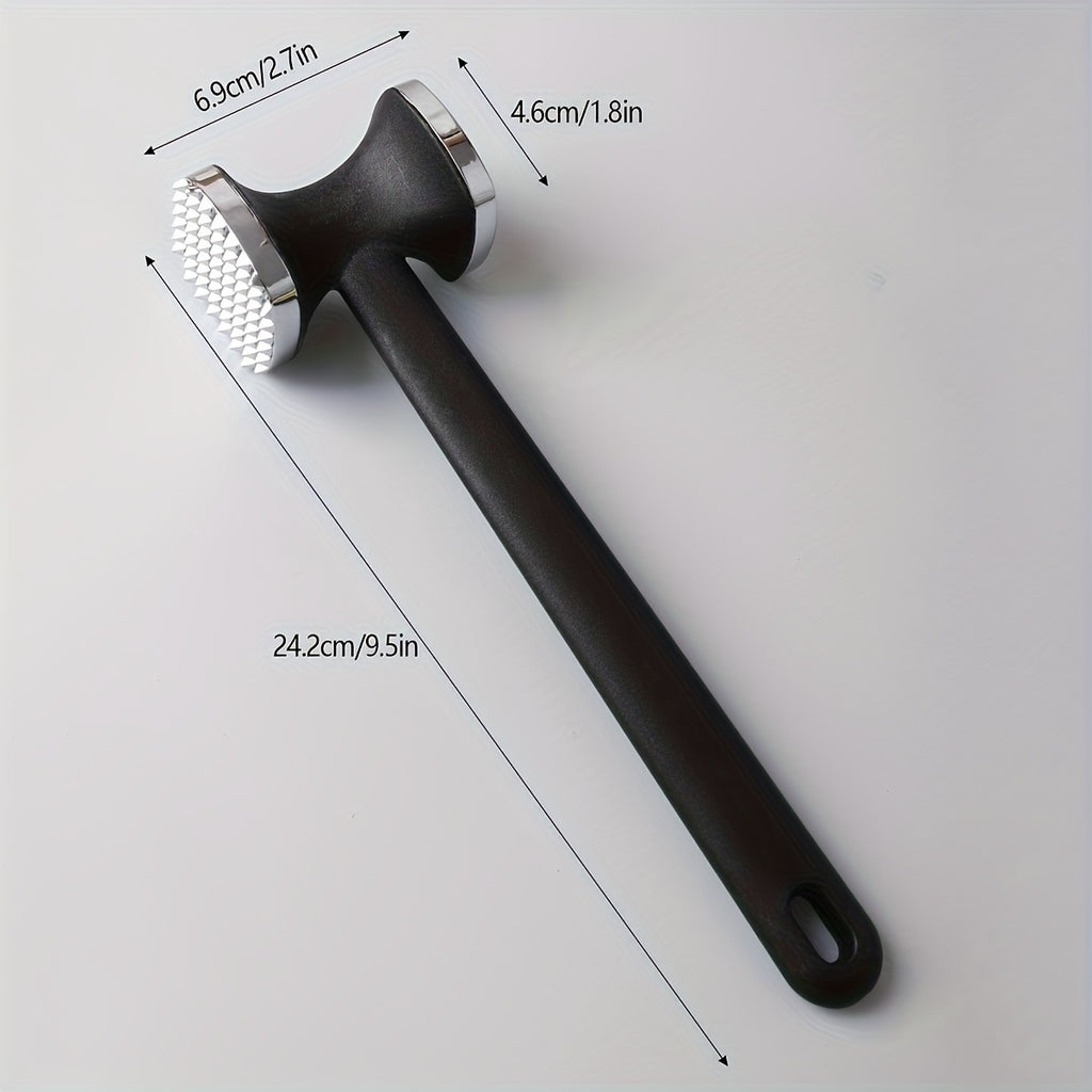 Meat Tenderizer Mallet for Boneless Cutlet Preparation, Single Manual Metal Meat Pounder for Flattening Cuts and Everyday Home Cooking Tasks