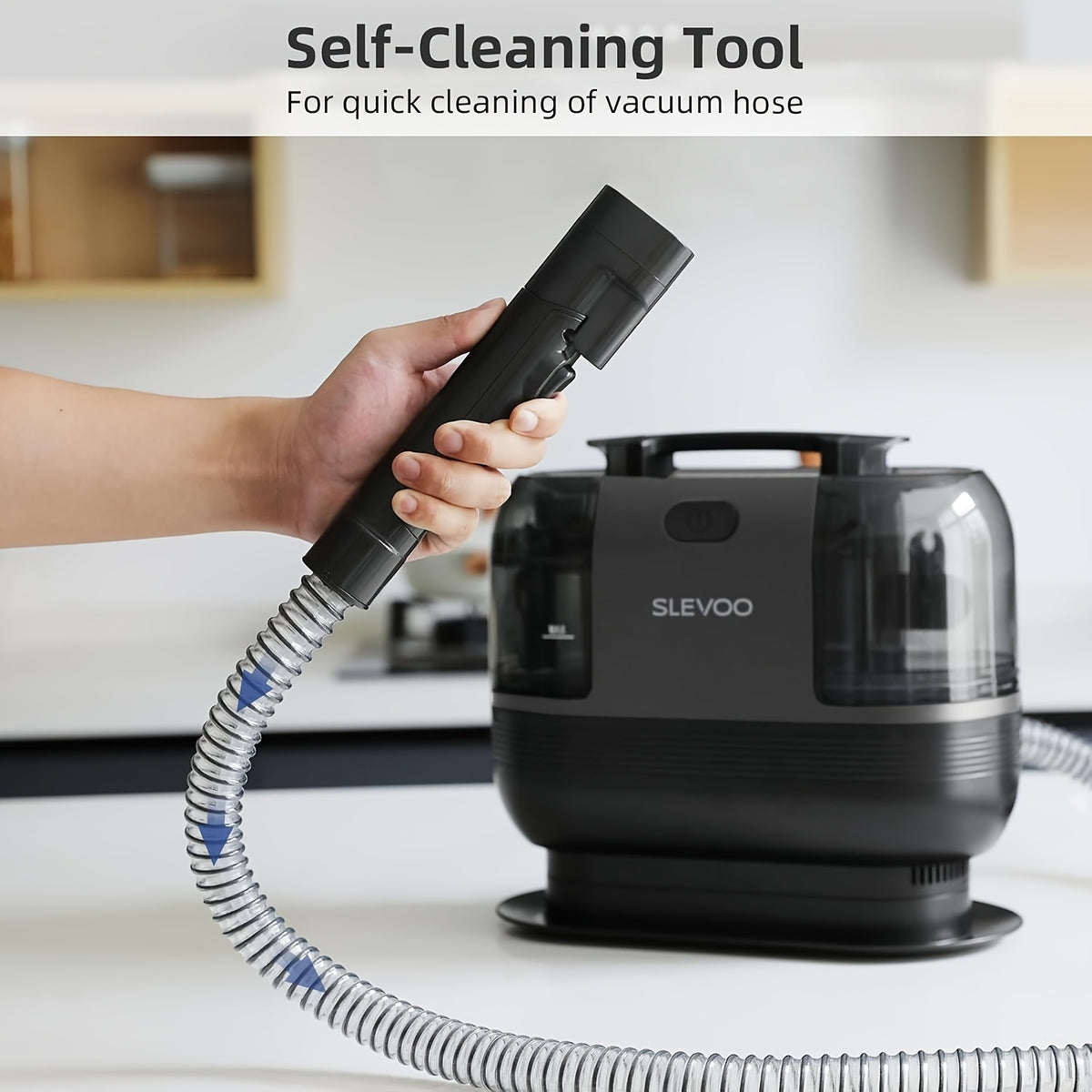 Carpet Spot Cleaner with 20kPa Suction, 500W Portable Upholstery Cleaning Machine with Dual Water Tanks and Detachable Hose for Pet Messes, Rugs and Car Seats