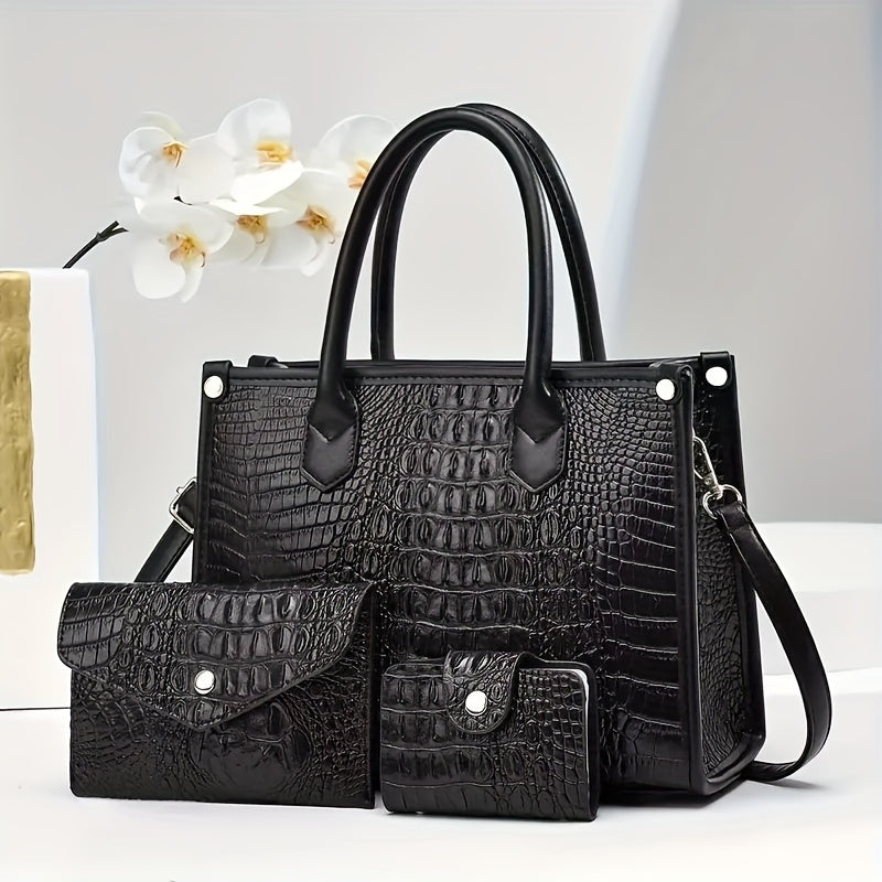 Women's Crossbody Handbag by QUAWUJIE with Shoulder and Tote Styling References, Six Color Choices for Everyday Outfits, Shopping and Casual Outings