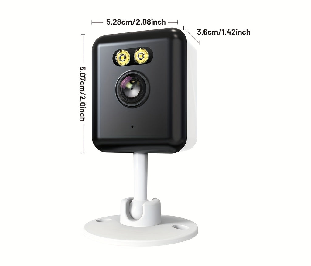 App-Controlled Indoor Security Cameras with 2.4GHz WiFi, Full-Color Night Vision and Two-Way Audio, Four-Pack or Two-Pack 3MP Human-Detection Options