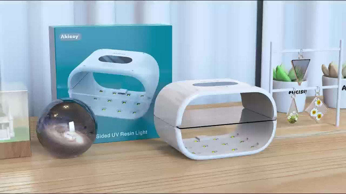 Double-Sided UV Resin Curing Lamp M24 with Listed 36W Power and 24 LEDs, Digital Display and 2, 3 or 5 Minute Settings, Pink or White for Jewelry Craft Projects