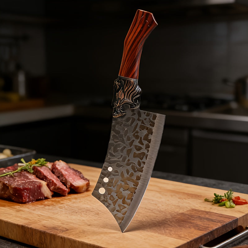 7-Piece Stainless Steel Kitchen Knife Set with Listed Replaceable Blades and Handcrafted Design for Home Cooking, Ingredient Prep and Kitchen Gift Ideas