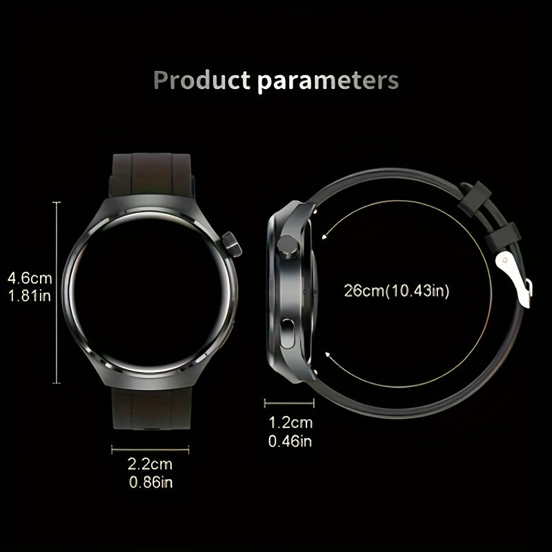 Wireless Calling Smartwatch for Men and Women with Listed 100 Sports Modes and Sleep Monitoring, Black, Silvery, Dark Silvery or Square Screen Options