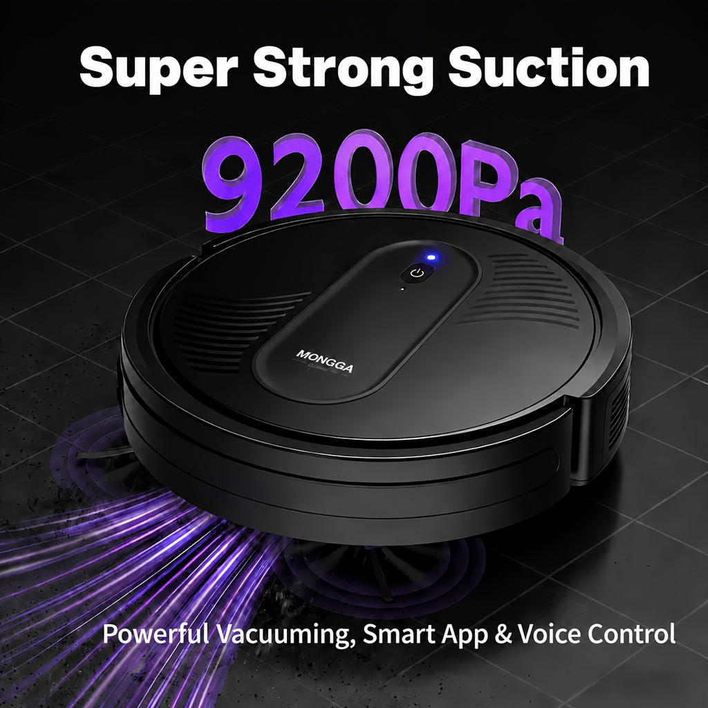 Robot Vacuum Cleaner in Black Max Option with Listed Smart Map Navigation, App and Alexa Voice Control, 2.99-Inch Slim Design and Automatic Recharging
