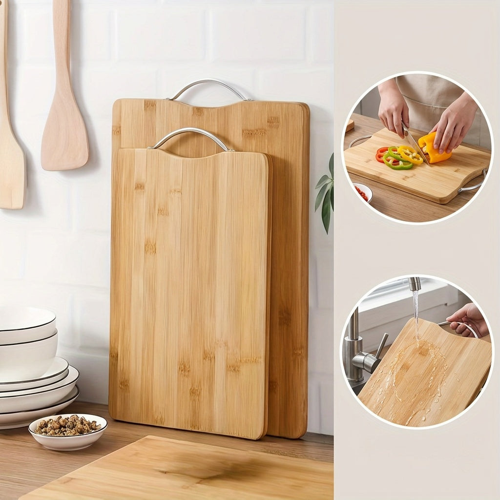 Bamboo Cutting Board for Home Kitchen Food Preparation, Smooth Surface with 8.66 x 12.6 or 11.02 x 15.75 Inch Size Options for Everyday Chopping and Cooking Tasks