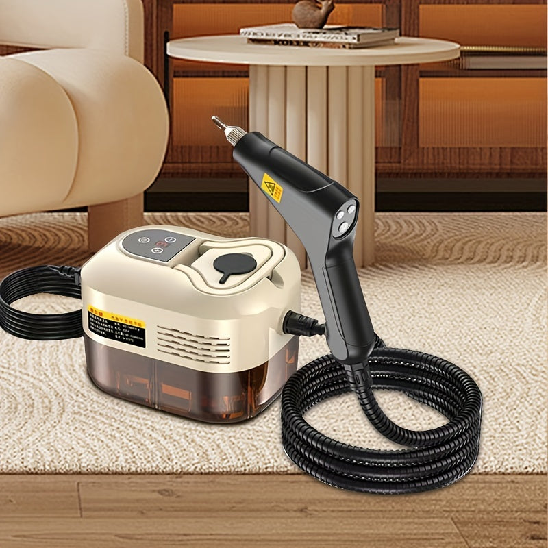 Pressurized Steam Cleaner for Kitchen and Bathroom, Handheld Cleaning Machine with Listed 105°C Steam, Three-Brush and Glass Scraper Kit Options