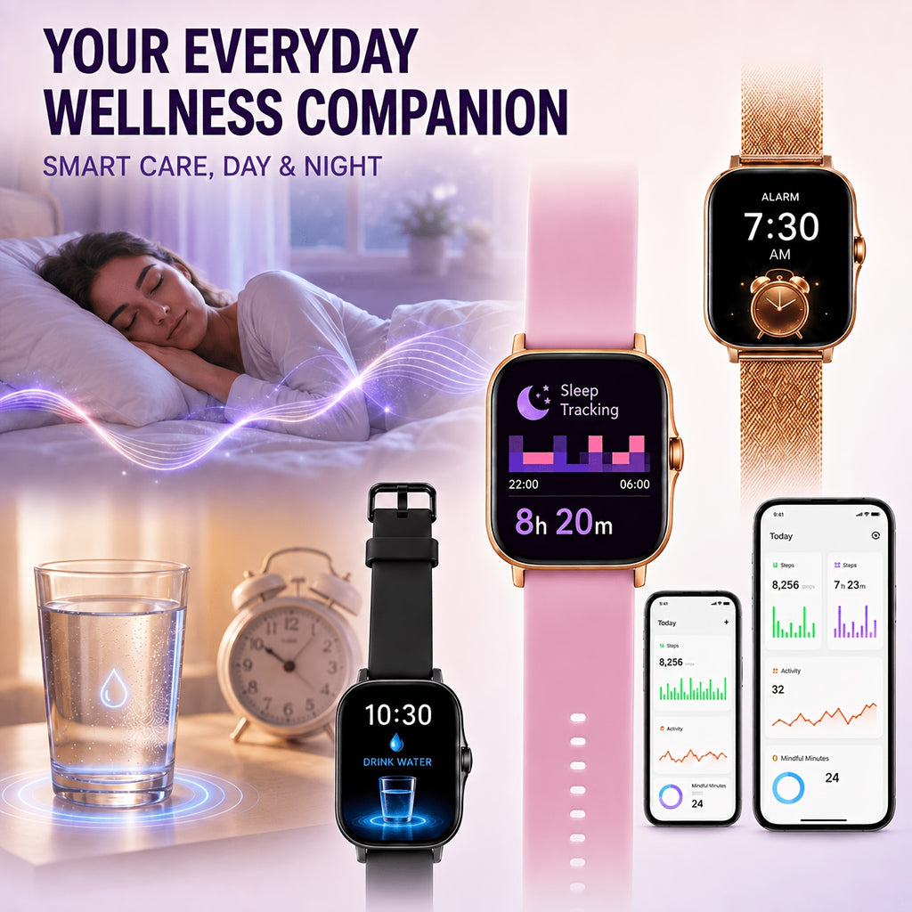 Open-Ear Translation Glasses and Smartwatch Set with Listed 160-Plus Language Functions, Music and Call Controls, Sleep and Activity Tracking, Four Style Labels
