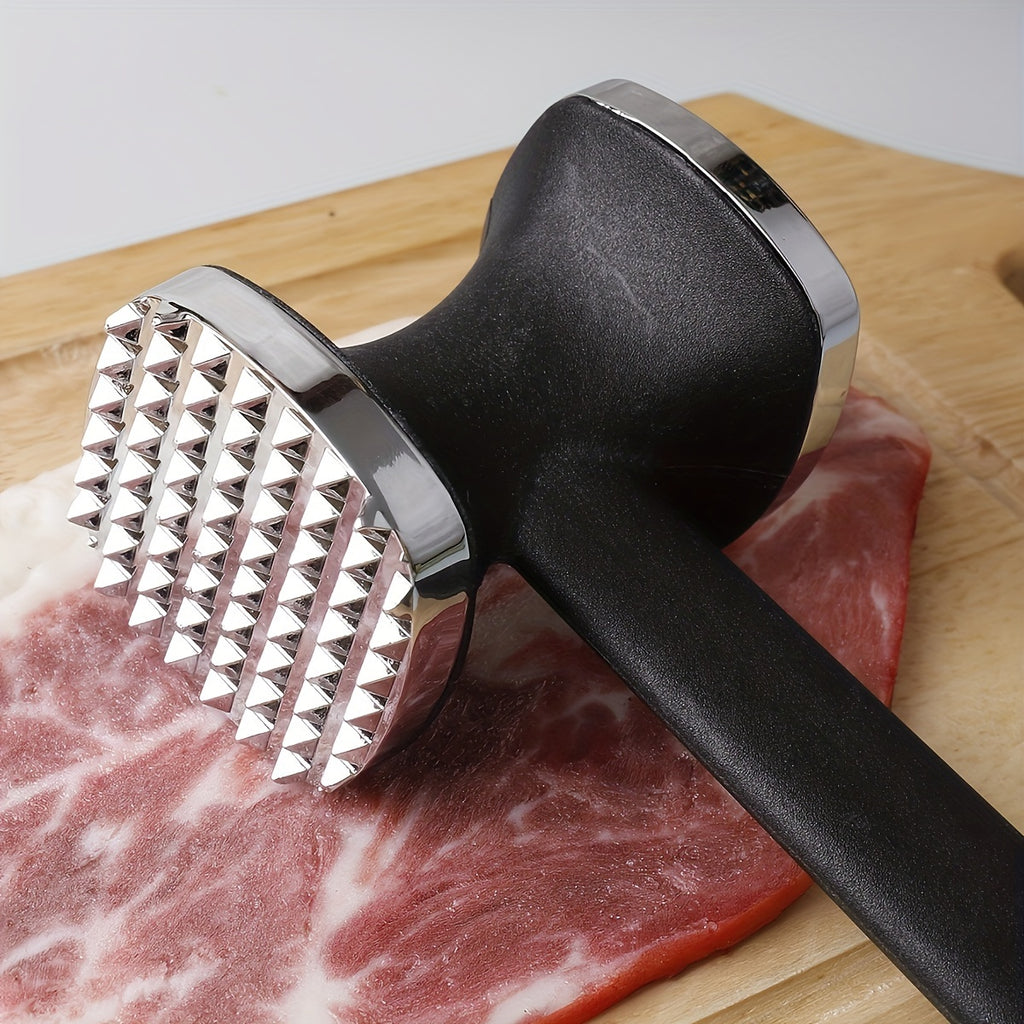 Meat Tenderizer Mallet for Boneless Cutlet Preparation, Single Manual Metal Meat Pounder for Flattening Cuts and Everyday Home Cooking Tasks