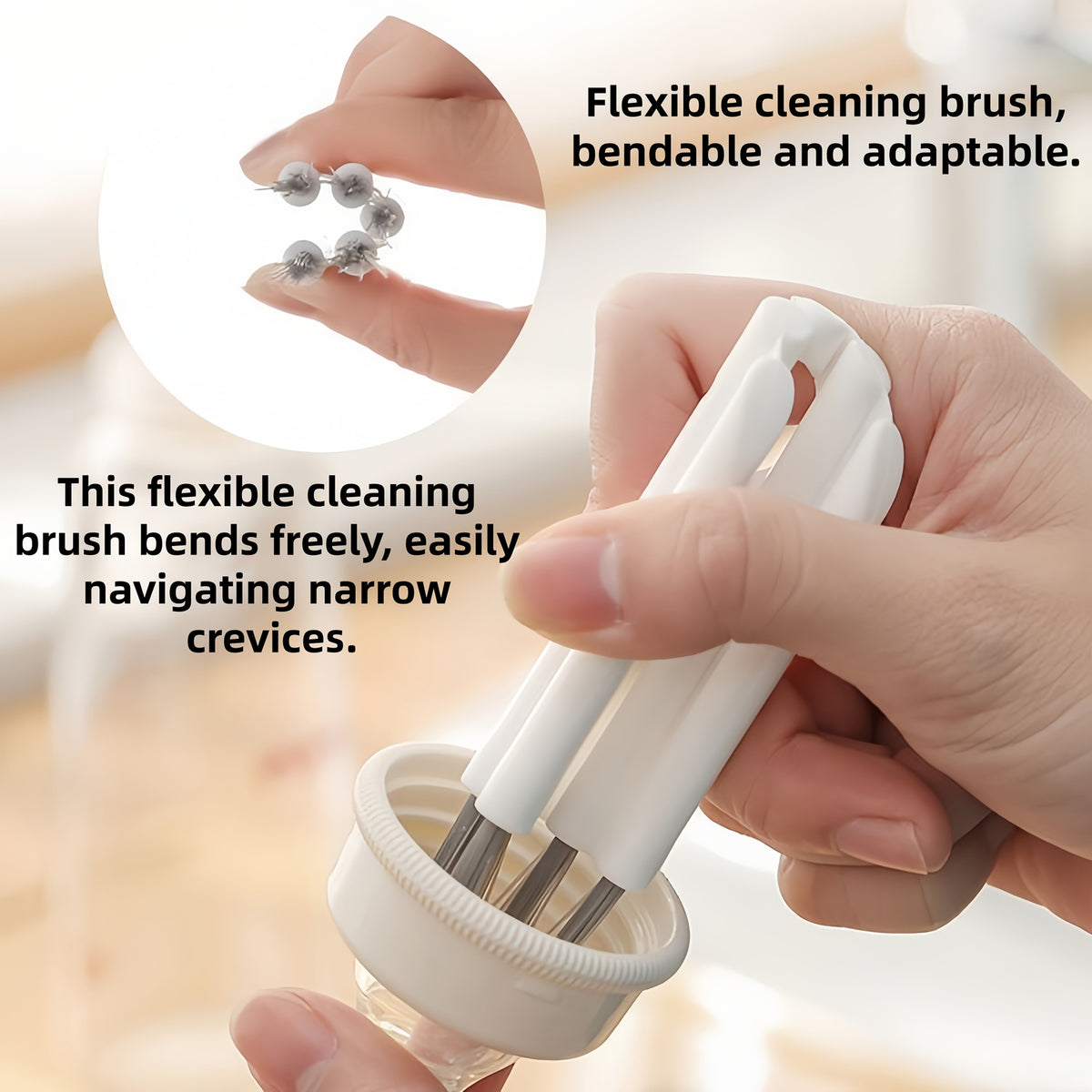 Keyboard Cleaning Brushes 2-Pack with Soft Bristles, Electronics Dusting Tools for Home Office Desks, Everyday Keyboard Care and Travel