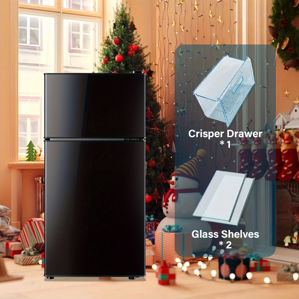 Single-Door Mini Fridge by WANAI with Listed Freezer Compartment, Adjustable Thermostat and Removable Shelves in Four 43-Series Color Labels for Dorm and Office