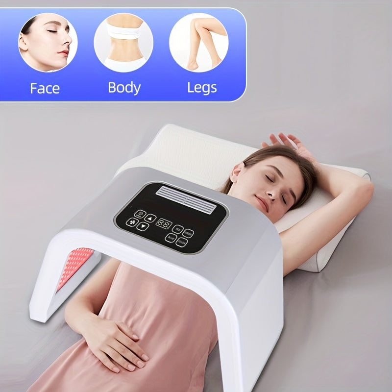 Square or Folding LED Skin-Care Device with Listed Seven-Color Design, Multifunction Beauty Equipment for Instruction-Guided Home Care and Thoughtful Gift Ideas