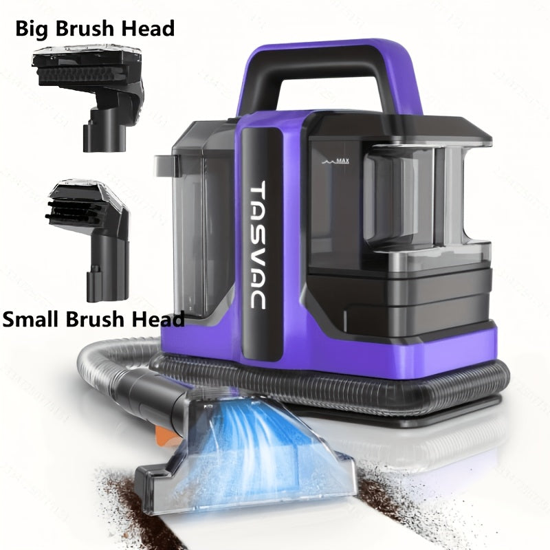Pet Stain Carpet Cleaner with 20,000Pa Suction, Portable Spot and Stain Remover Machine with 2 Brushes, Cleaning Formula and Long Hose for Carpet, Upholstery, Couch, Stairs and Car Seats, Purple