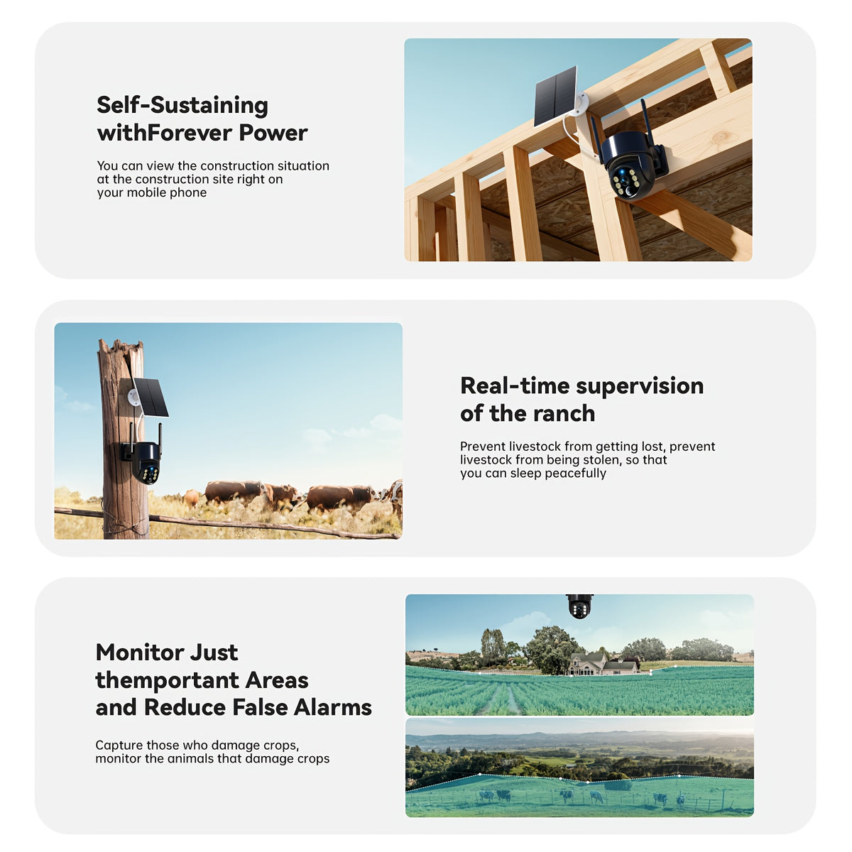 WESECUU 4G LTE Solar Security Camera with Listed 4MP Imaging, 8000mAh Battery, PTZ Live View and Two-Way Talk, Premium Black or Ivory White Outdoor Options