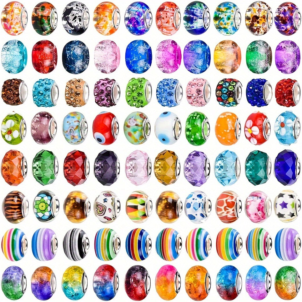 Acrylic Spacer Beads in Random Colors with Listed 12mm Round Large-Hole Design, 400pcs Option for Bracelet Patterns, Keychains and Beadable Pen Crafts