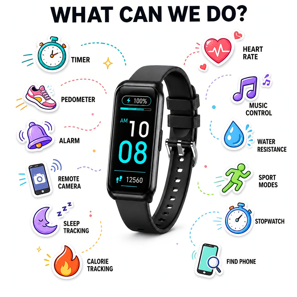 Touchscreen Fitness Smartwatch for Men and Women, 1.45-Inch HD Display with Wireless Calling, Message Notifications, Sports Modes, Stopwatch and Calendar