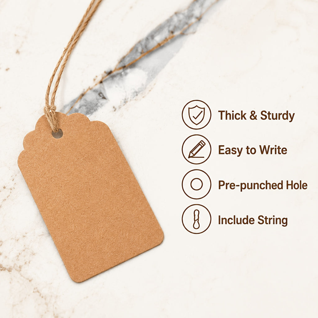 Kraft Paper Gift Bags with Twisted Handles, 100-Pack Bulk Packaging in Small, Medium and Large Size Options for Wedding Favors, Holiday Gifts and Retail