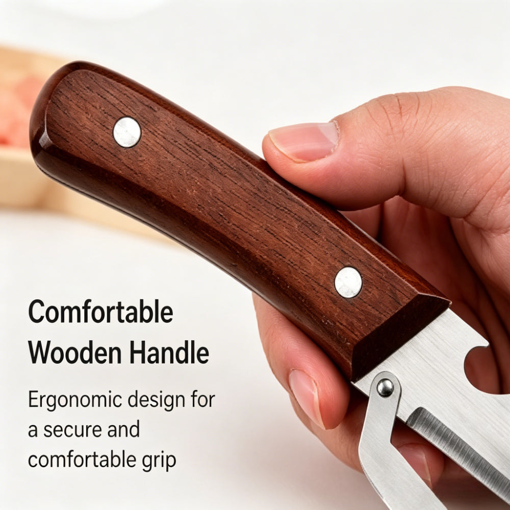 3-in-1 Stainless Steel Vegetable Peeler Set, 2-Piece Manual Kitchen Tools with Potato Peeling, Vegetable Slicing and Bottle Opener Functions for Home Cooking
