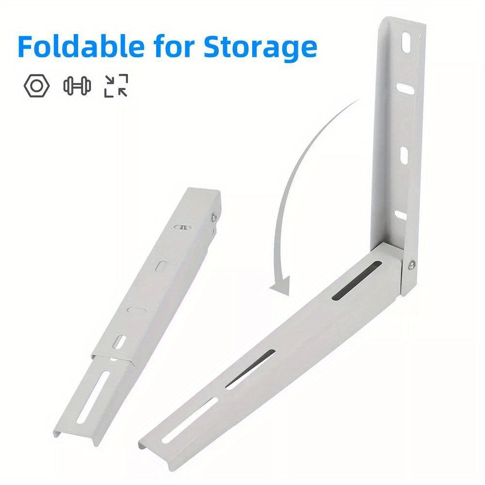 Heavy Duty Mini Split Wall Mount Bracket, Outdoor Air Conditioner and Heat Pump Wall Bracket for 9000-18000 BTU Ductless AC and Heating Systems, Rust-Resistant Steel Support for Safe Mounting and Easy Installation