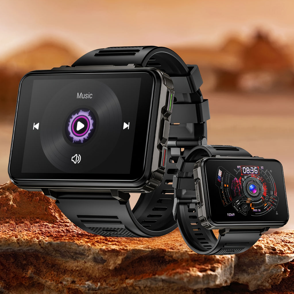 Smart Watch Phone LOKMAT APPLL 5 MAX with 2.4-Inch TFT Display, Dual Cameras and Flashlight, Black 4GB RAM 64GB or 6GB RAM 128GB Storage Options