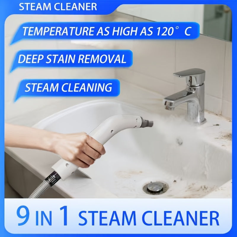 White Steam Cleaner with Listed 28.07oz Tank, Standard, Upgrade and Professional Model Options for Suitable Kitchen Surfaces, Upholstery and Car Interior Cleaning