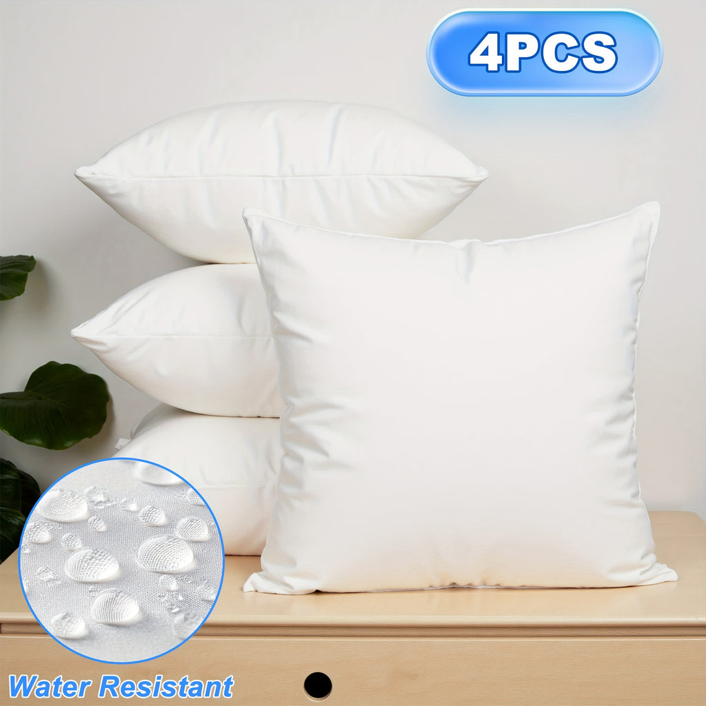Square Throw Pillow Inserts Set of Four with Listed 7D Polyester Filling, 14, 16, 18 or 22 Inch Size Options for Sofa, Bedroom and Patio Cushion Covers