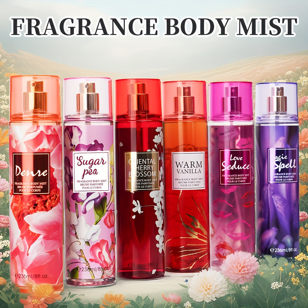 Hair and Body Mist for Women, Listed 8 Fl Oz 236ml Fragrance Spray with Ten Style Choices Including Cucumber Melon, Rose Blossom and Macadamia Vanilla for Daily Routines