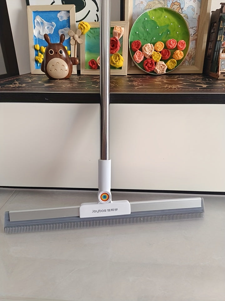 Pet Hair Removal Floor Broom, Long-Handle Household Cleaning Tool with 30cm, 40cm or 50cm Size Labels for Compatible Tile, Carpet and Everyday Room Cleanup