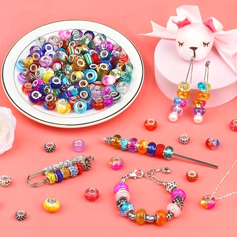 Acrylic Spacer Beads in Random Colors with Listed 12mm Round Large-Hole Design, 400pcs Option for Bracelet Patterns, Keychains and Beadable Pen Crafts