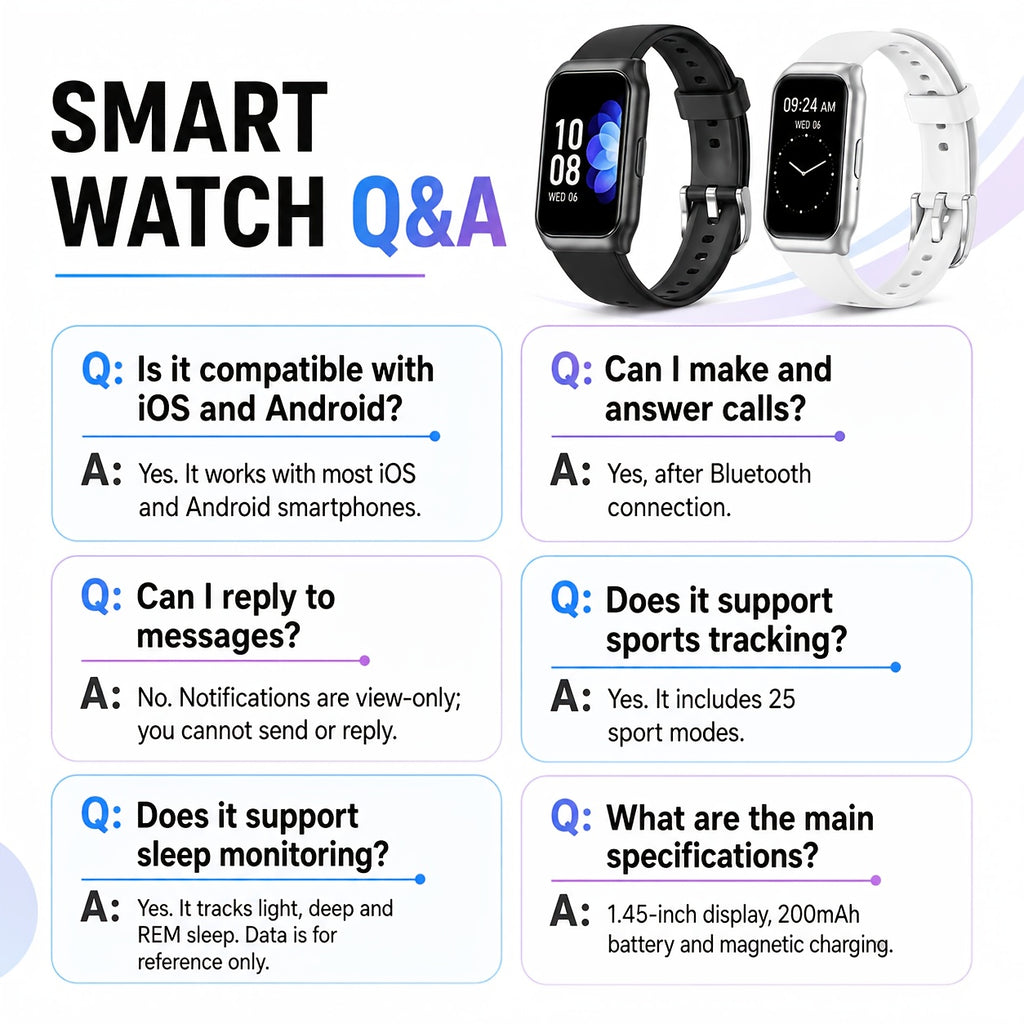 Touchscreen Fitness Smartwatch for Men and Women, 1.45-Inch HD Display with Wireless Calling, Message Notifications, Sports Modes, Stopwatch and Calendar