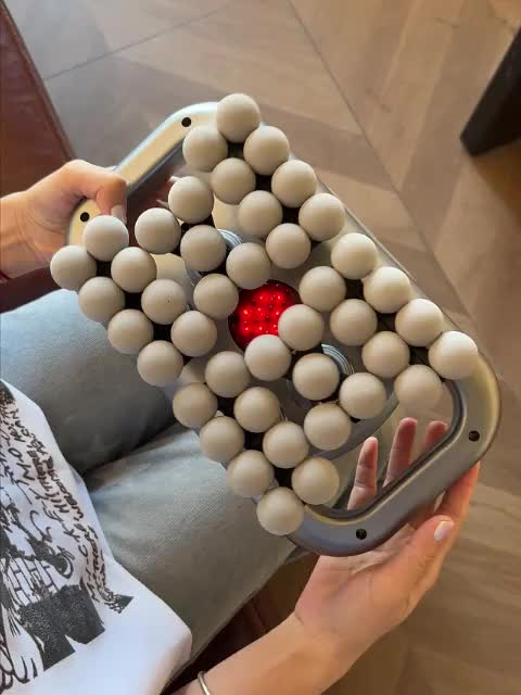 Nine-Mode Muscle Massager with Listed 42-Head Design, Black Gray Fascia Massage Device for Adult Personal Care and At-Home Relaxation Gift Ideas
